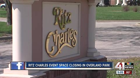 Ritz Charles event spaces to close in Overland Park