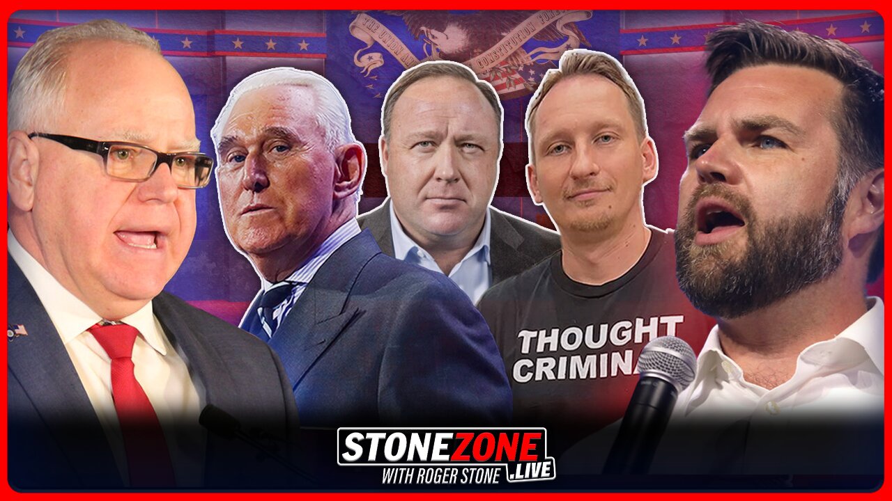 Vance/Walz VP Debate Coverage w/ Roger Stone, Alex Jones & Luke Rudkowski