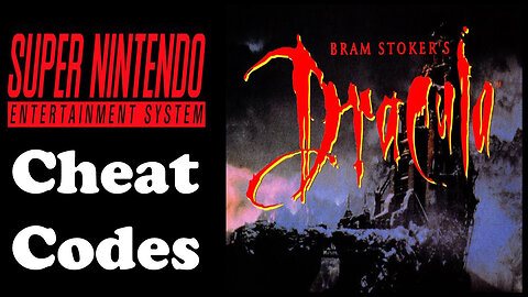 Bram Stoker's Dracula SNES cheats