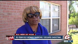 92-year-old woman nearly misses shooting