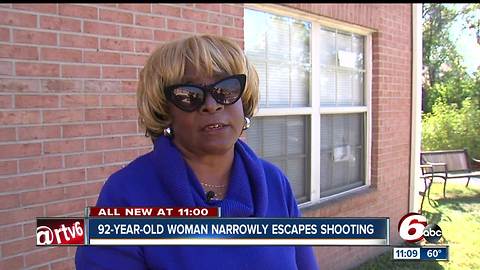 92-year-old woman nearly misses shooting