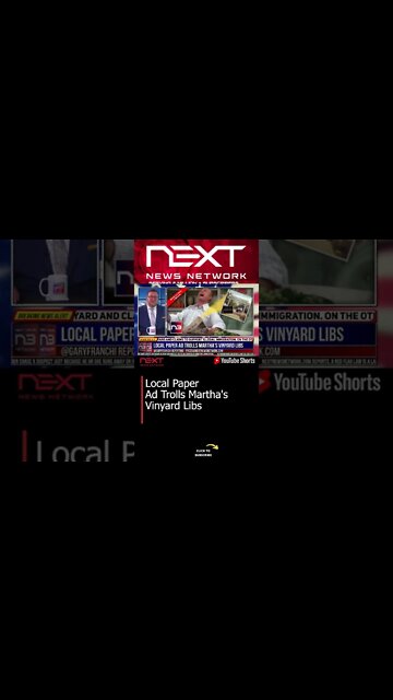 Local Paper Ad Trolls Martha's Vinyard Libs #shorts