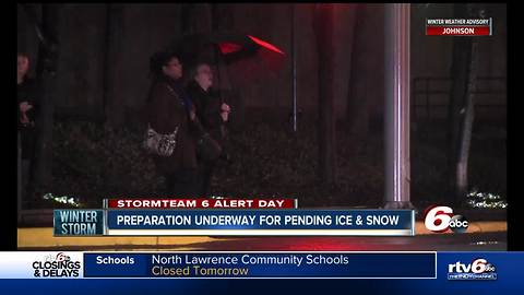 City, road crews preparing for freezing rain and snow on Friday
