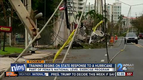 Training begins on state response to a hurricane