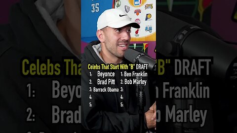 Celebs That Start With “B” Draft!! Comment Who Won! #shorts