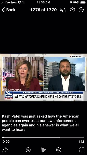 Kash Patel was just asked how the American people can ever trust our law enforcement agencies again