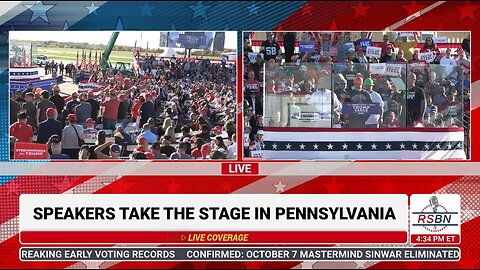 Steel Workers for Trump Deliver Remarks at a Trump Rally in Latrobe, PA