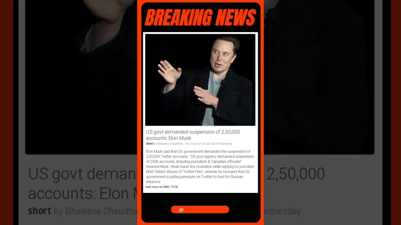 Breaking News: Elon Musk Reveals US Government's Huge Demand | #shorts #news