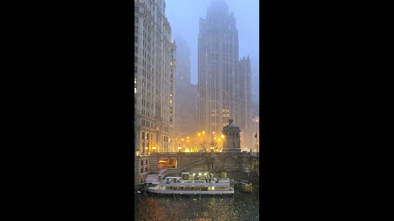 Chicago 🇺🇸♥️❄️ in snowstorm ❄️🌨️