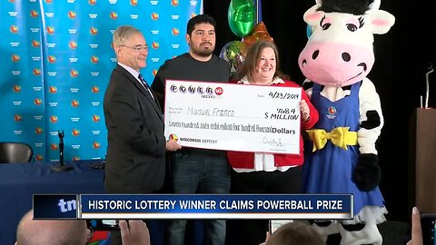 West Allis beams with pride after Powerball winner reveals himself