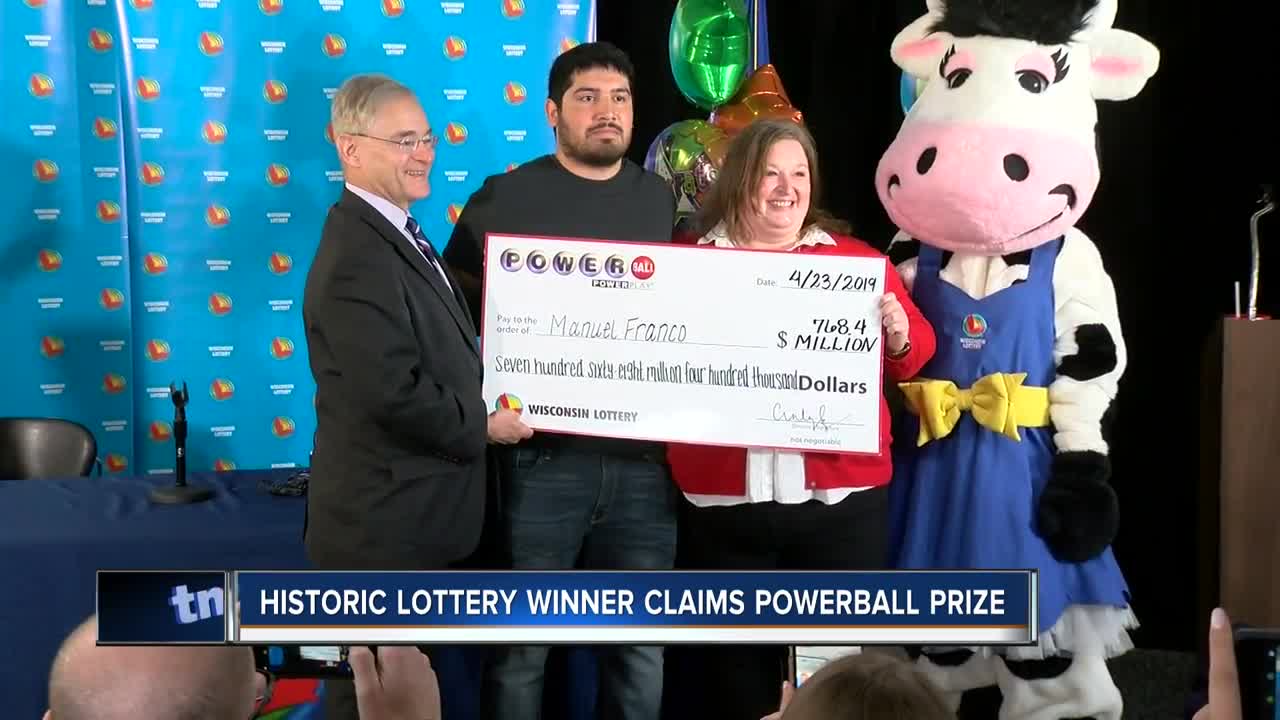 West Allis beams with pride after Powerball winner reveals himself