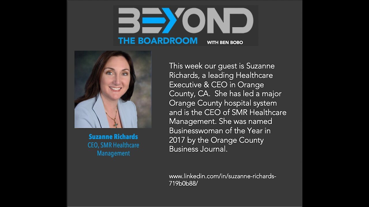 Beyond #6: Suzanne Richards - Advice for healthcare providers