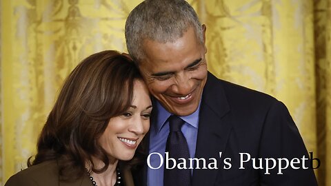 Obama's puppet Kamala Harris and her earphone earrings exposed