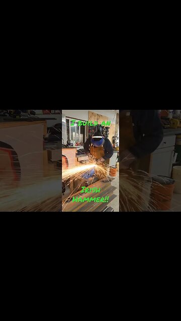 Irish Jammer: Railroad spikes and Rebar. Part 1 #tools #diy #hammer #homemade #blacksmith