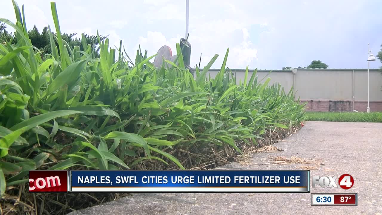 Naples, other SWFL cities urging limited use of fertilizers