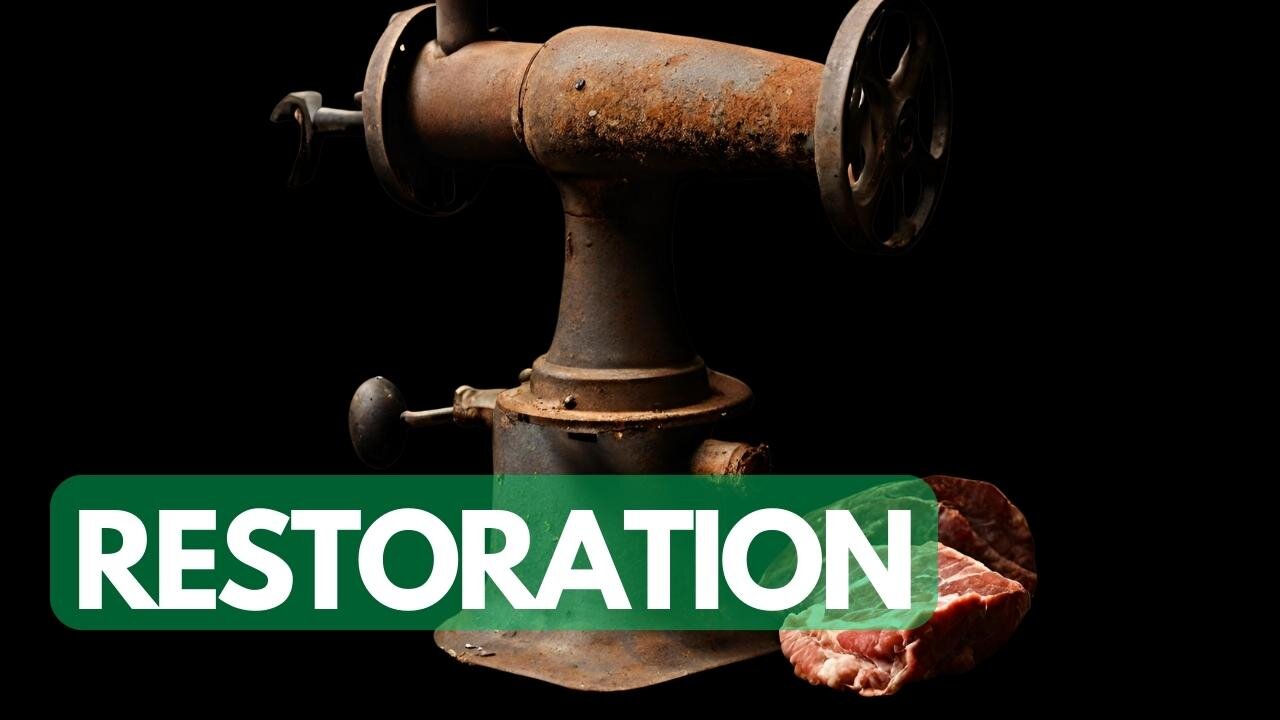 Resurrecting History: Very Rusty Antique Meat Grinder Restoration