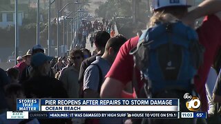 Ocean Beach pier reopens after storm repairs