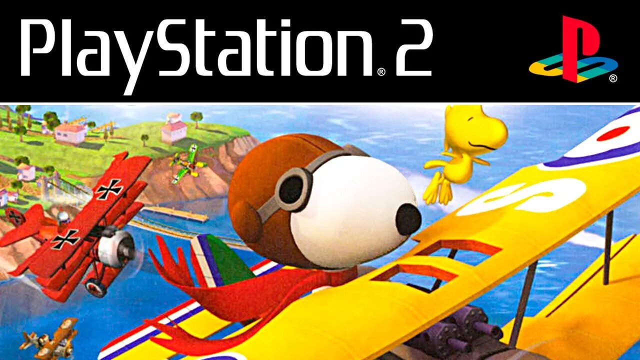 SNOOPY VS. THE RED BARON (PS2/PSP/PC) - Gameplay do início do jogo do Snoopy de PS2! (PT-BR)