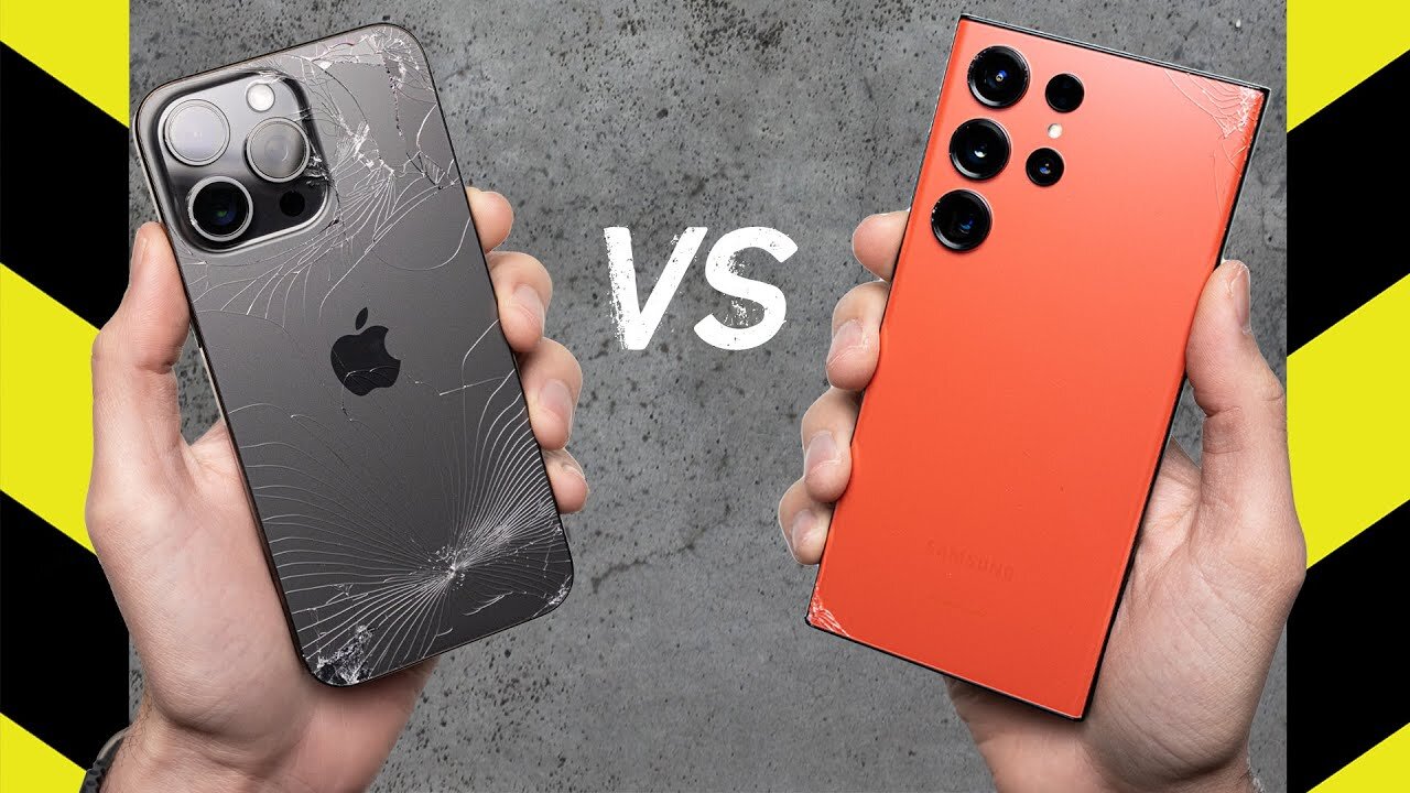 iPhone 15 Pro Max vs. Galaxy S23 Ultra Drop Test!