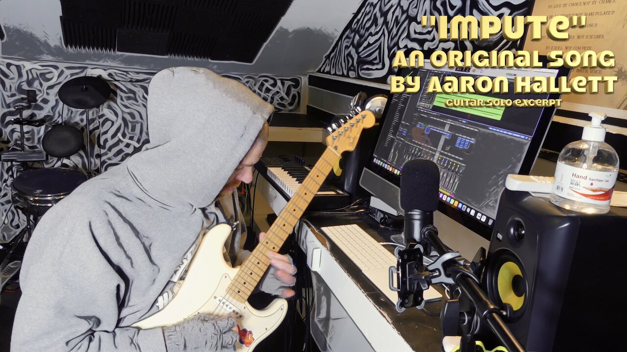 "Impute" an Original Song by Aaron Hallett Guitar Solo Excerpt