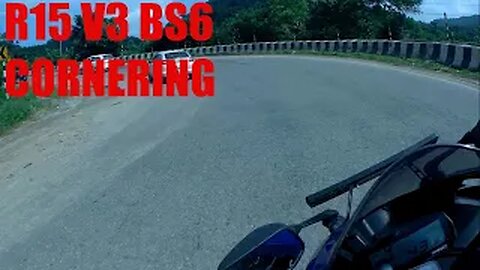 TRYING CORNERING ON R15 V3 BS6