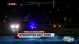 Serious injury crash at Kolb and Escalante