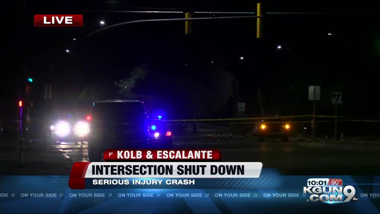 Serious injury crash at Kolb and Escalante