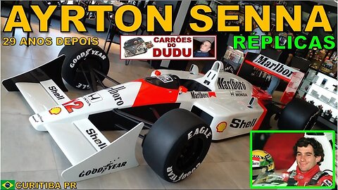 AYRTON SENNA - 29 ANOS DEPOIS - RÉPLICAS LOTUS E MCLAREN F1 - CARRÕES DO DUDU