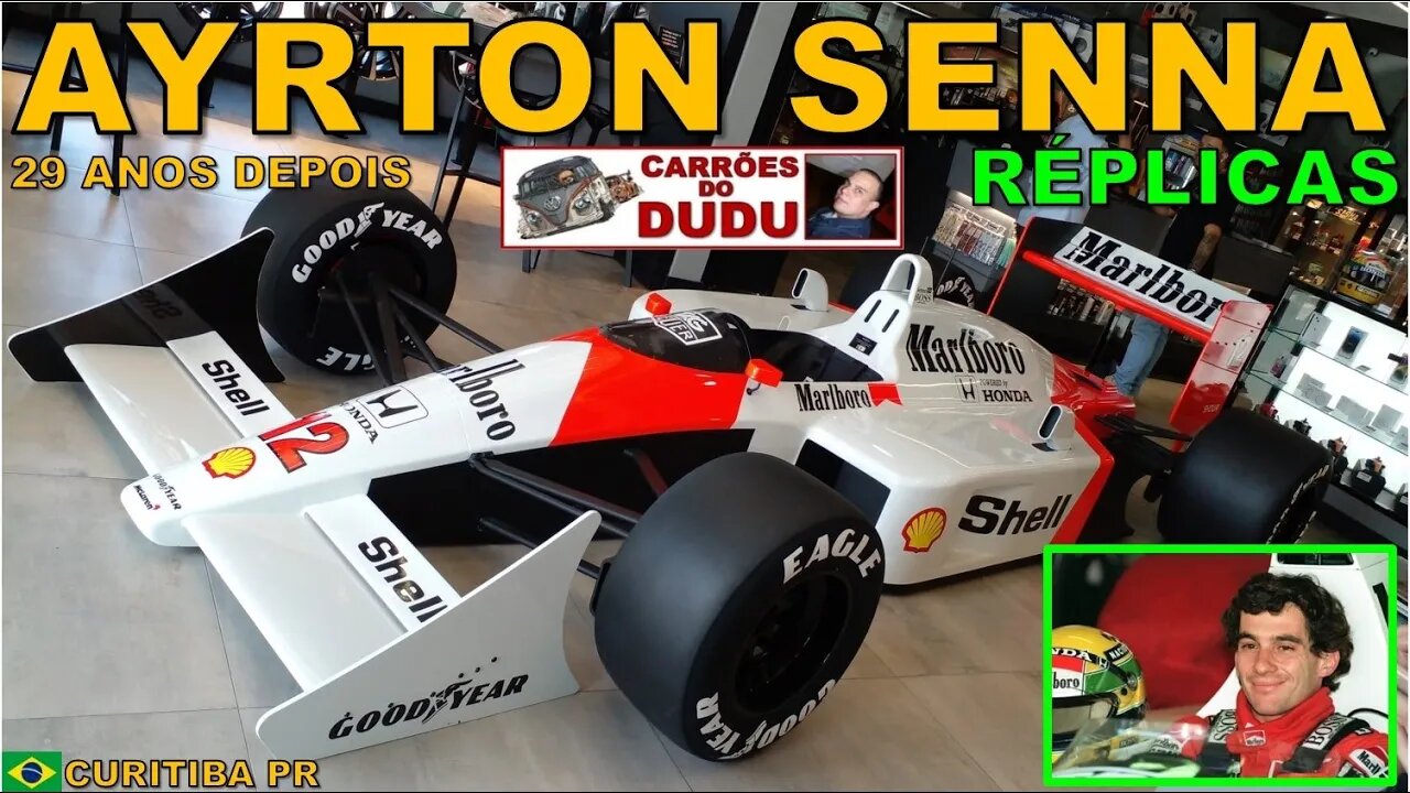 AYRTON SENNA - 29 ANOS DEPOIS - RÉPLICAS LOTUS E MCLAREN F1 - CARRÕES DO DUDU