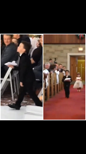 The best funny kids movie : Kids add some comedy to a wedding!