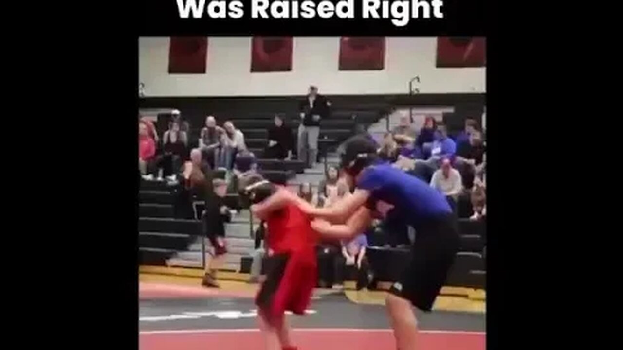 Watching This video.A kid may lose in a game, but won in life!
