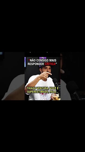 08 NÃO RESPONDE MAIS AS CRÍTICAS com Thiago Ventura | Planeta Podcast #shorts