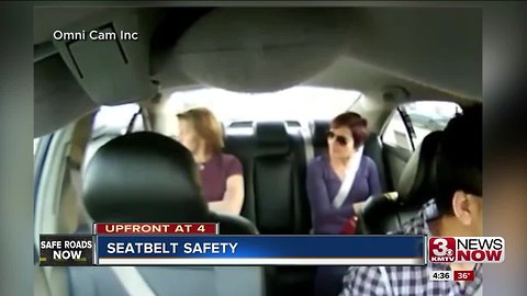 Crash survivor recommends buckling up no matter where you sit in the car