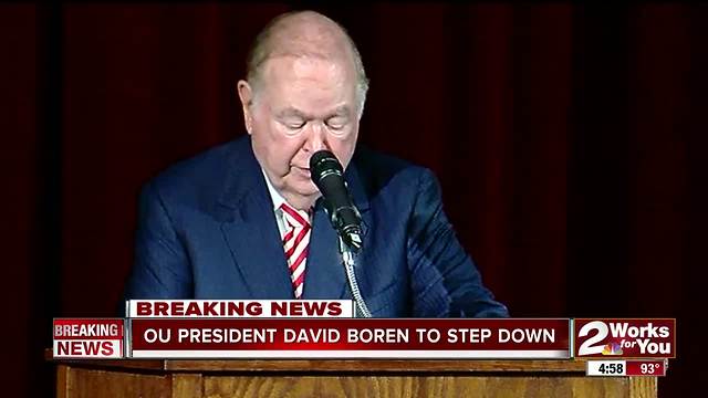 David Boren to step down