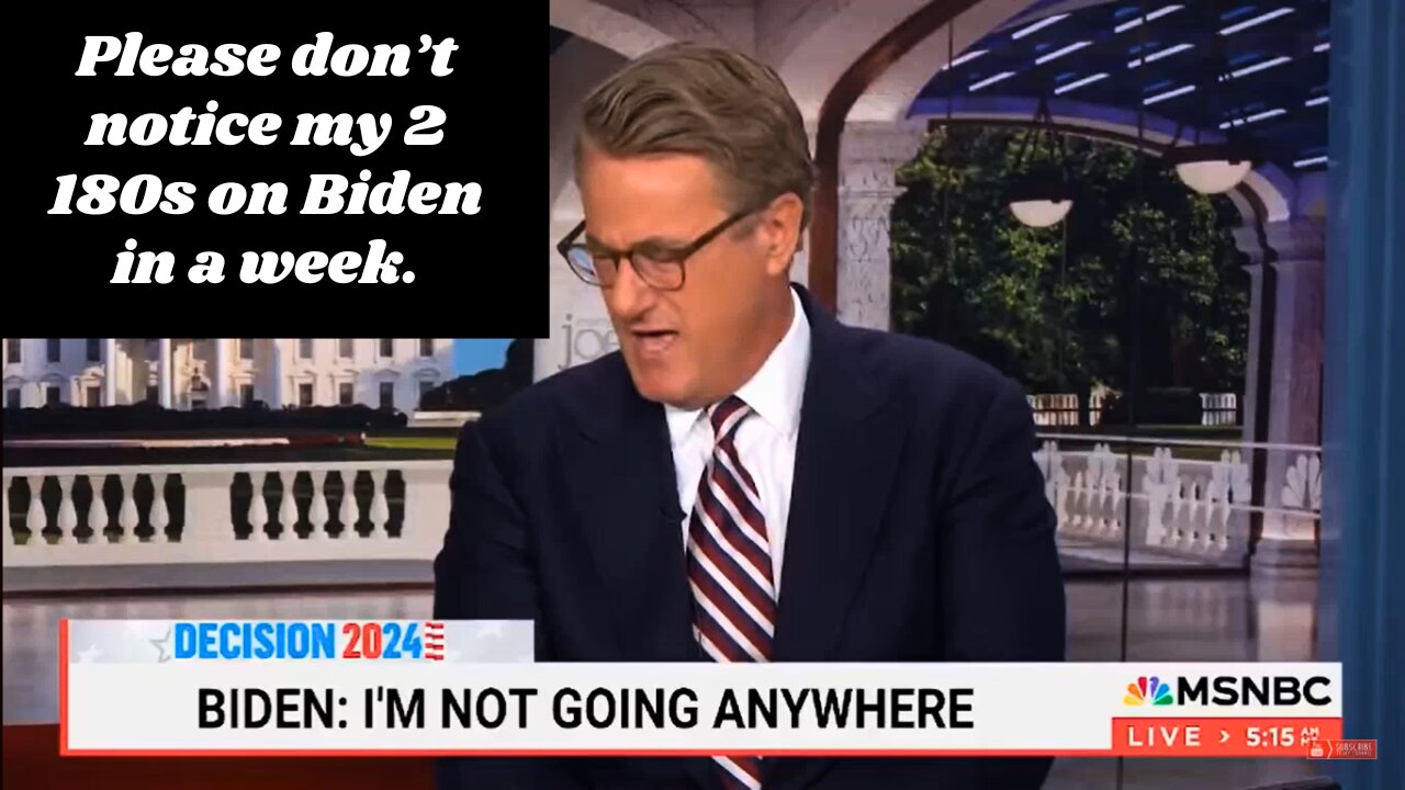 Morning Joe Scarborough Pays Mika Penance by Crawling Back to Team Biden