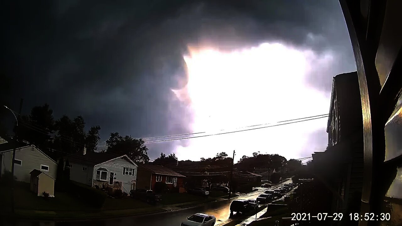 Bucks and Montgomery county tornado warning before and after 7/29/21