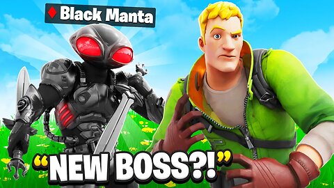 I Pretended To Be BOSS Black Manta - Fortnite