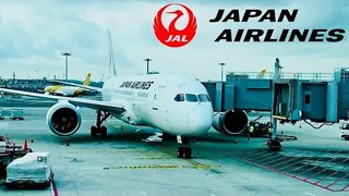 Japan Airlines Boeing 787-8 Singapore - Tokyo Narita - Typhoon Nanmadol Landing (4K) Economy JL712