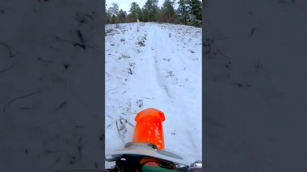 Now, how to get down? #ktm300 #mountain #canada