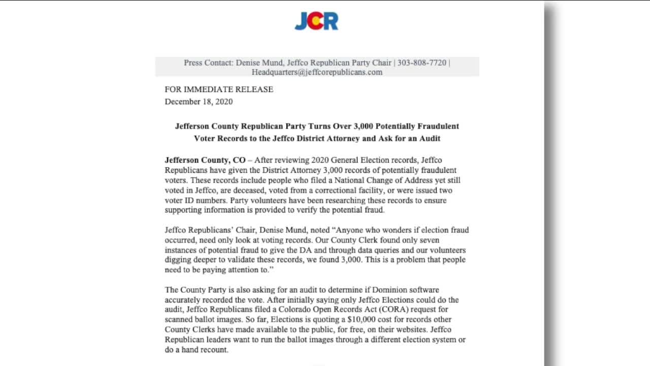 Accusations of voter fraud in Jefferson County