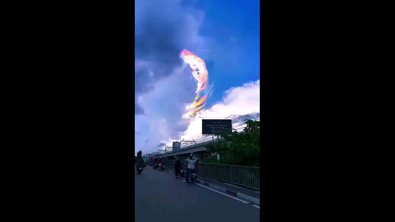Clouds look colorful in Vietnam