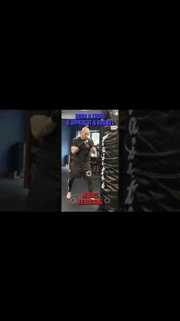 Heroes Training Center | Kickboxing "How To Double Up" Hook & Cross & Uppercut & Round 1 BH #Shorts