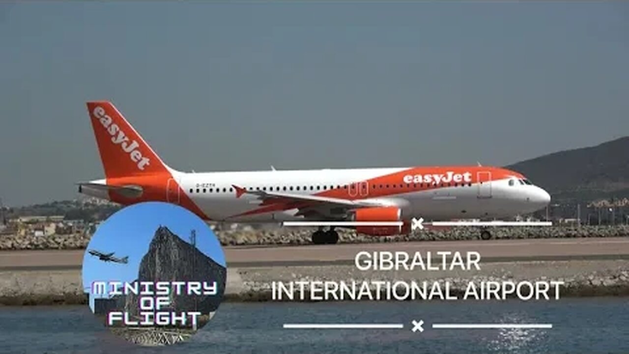 Next to the Runway, easyJet Departure at Gibraltar