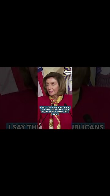 #House Speaker #NancyPelosi tells #Republicans to “take back your party from this #cult.” #GOP #news