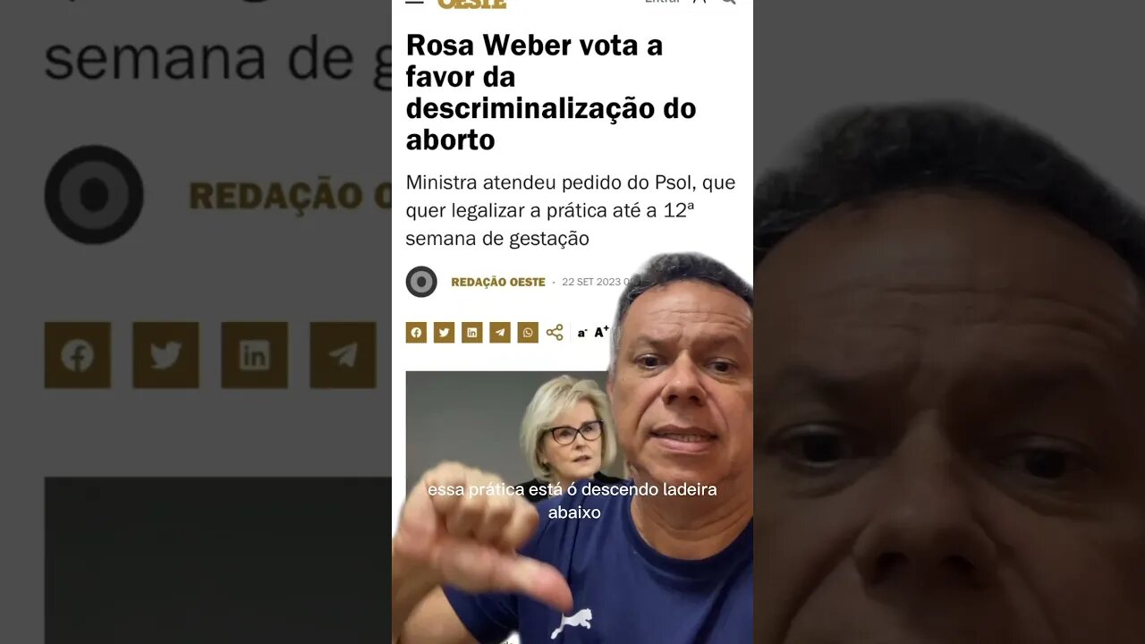 Rosa Werber vota a favor da descriminalização do aborto #shortsvideo