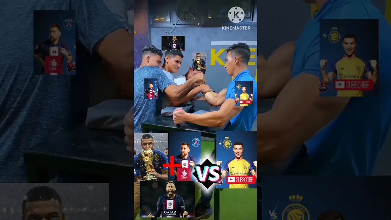 Ronaldo Vs Messi + Mbappe + Neymar #short #footballshorts #messi #football #mbappe#neymar