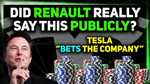 Renault's Alarming Tesla Comments / Tesla "Bets the Company" on FSD / Tesla Inventory ⚡️