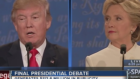 Final presidential debate in Las Vegas generates millions in publicity