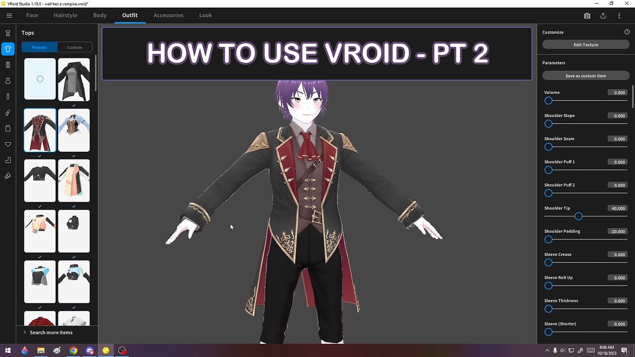 How to Use VRoid - Pt 2