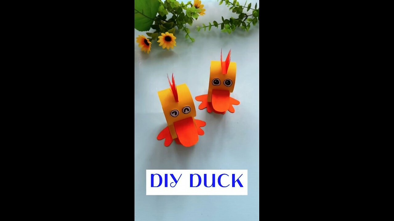 DIY paper Duck hack kids project